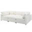 Canapé-lit en U avec canapé modulaire en chenille 6 places, coussin éponge doux pour espace modulaire-254294841