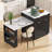 82.6 Inch Fluted Kitchen Island With Extendable Dining Table, Power Outlet, And Ample Storage For Modern Kitchens(without Chairs)-2130780384