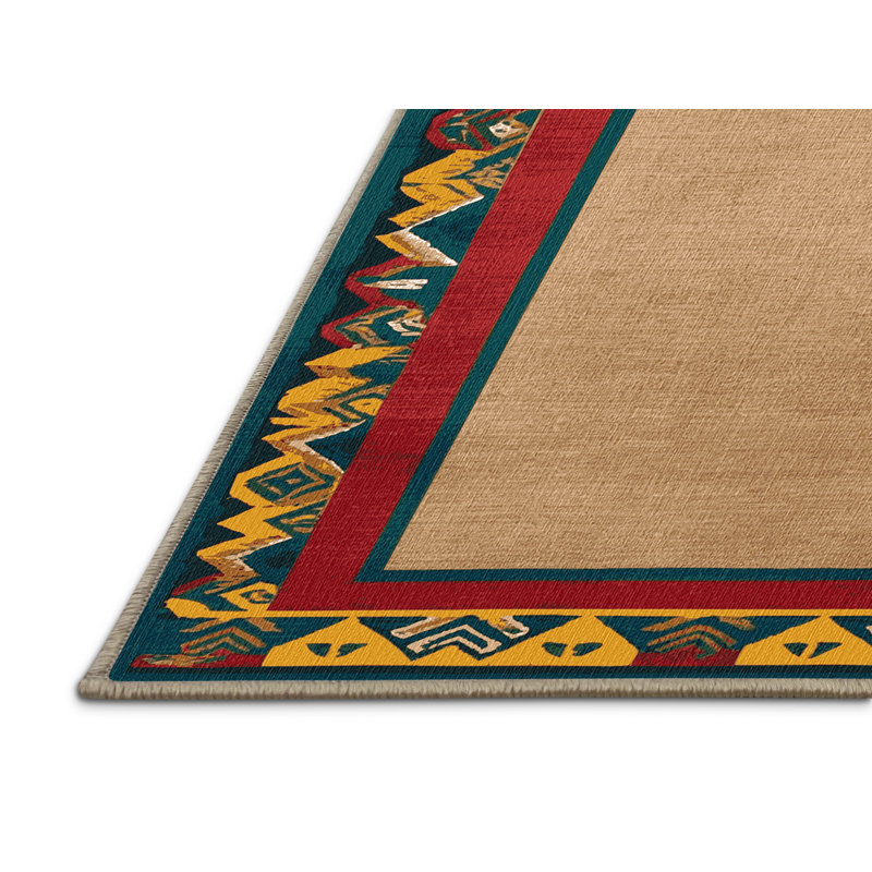  Tapis hawaïen à motif tribal lavable, Rectangle 4pi x 6 pi