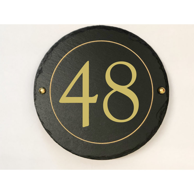 Easingwold 24cm H Stone House Number, 48