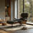 Swivel Lounge Chair With Ottoman-1417411088