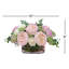 Real Touch Pink English Roses Arrangement