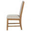 Chaise d'appoint de salle à manger rembourrée brun naturel Survista (ensemble de 2)