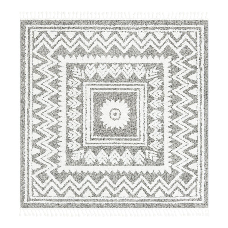 Mical Geometric Indoor Rug, Square 7'10"