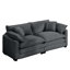 Grand canapé-lit moderne en tissu avec 4 coussins-1428353181