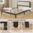Bed Frame With Upholstered Headboard, Platform Bed Frame With Wooden Slats, No Box Spring Needed, Easy Assembly-1777914791-1777914788
