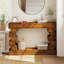 Console en bois avec tablette inférieure ouverte