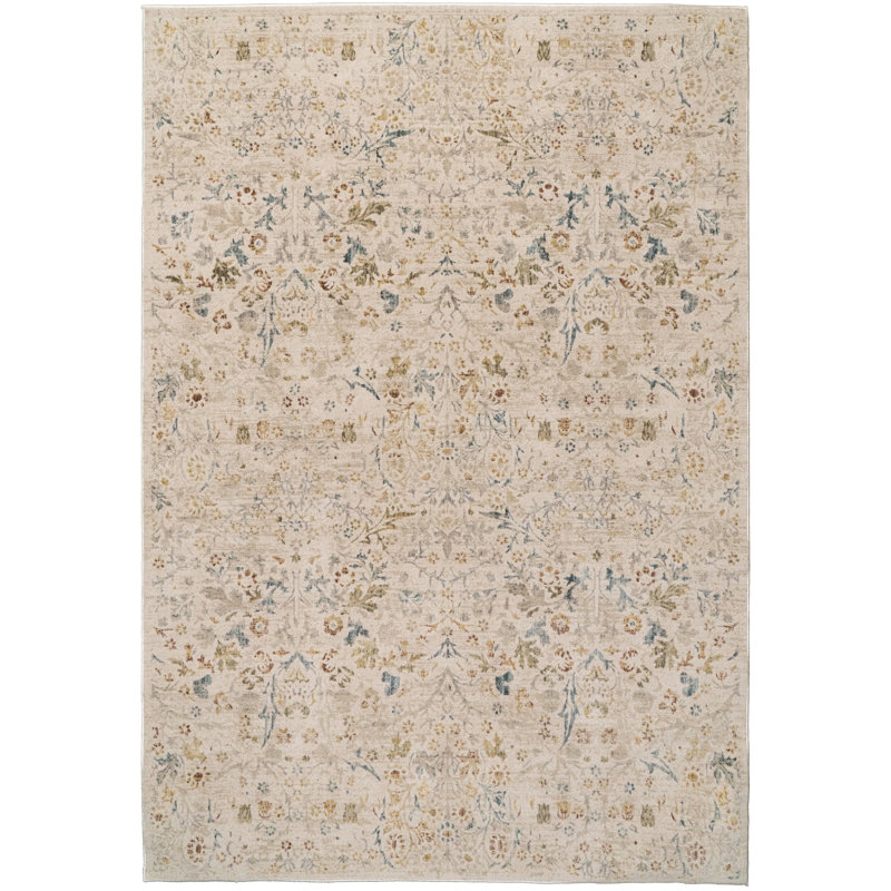 BLOOMFIELD 7.10X10 19601-199 CREAM/MULTI, Rectangle 7'10" x 10'