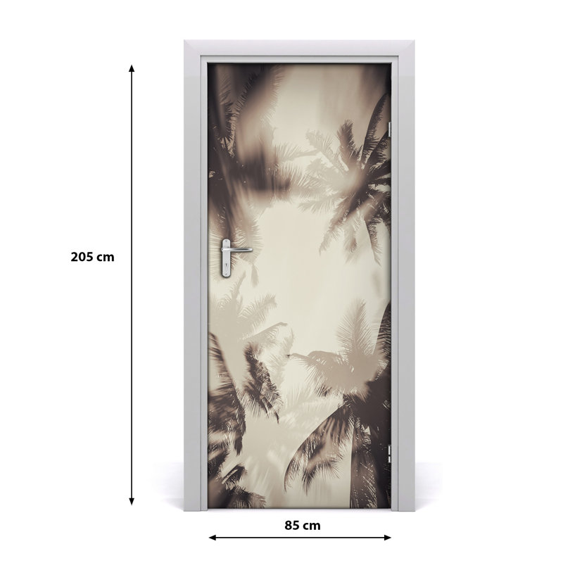 Palm Trees Door Decal