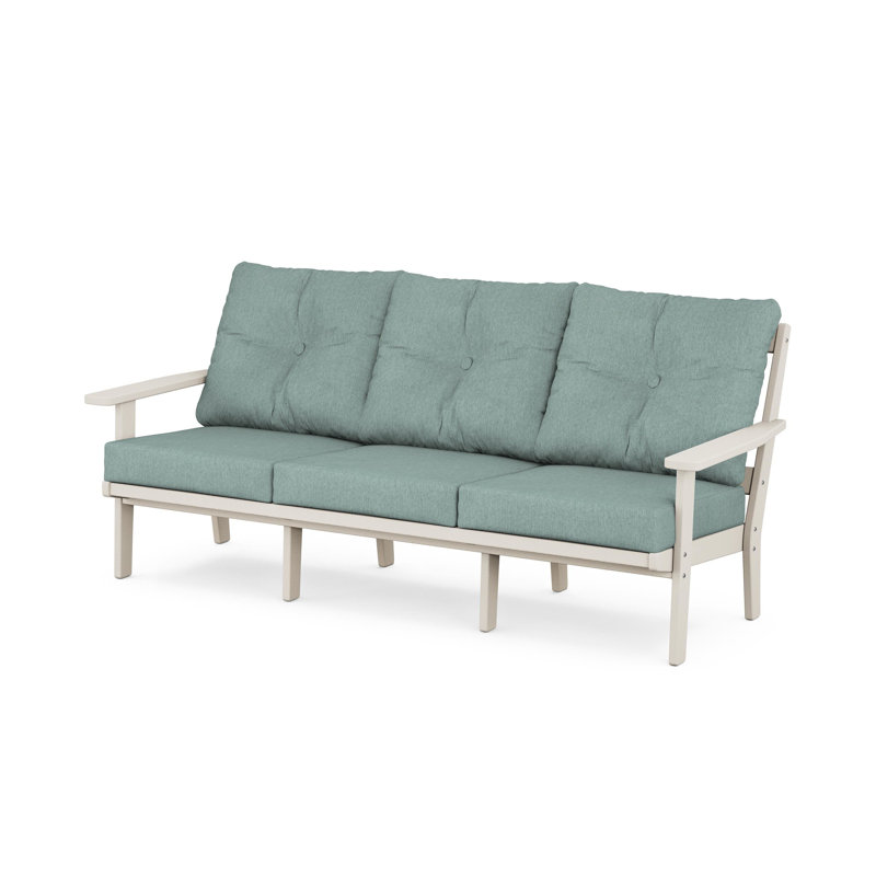 Prairie Deep Seating Sofa, Sand, Glacier Spa