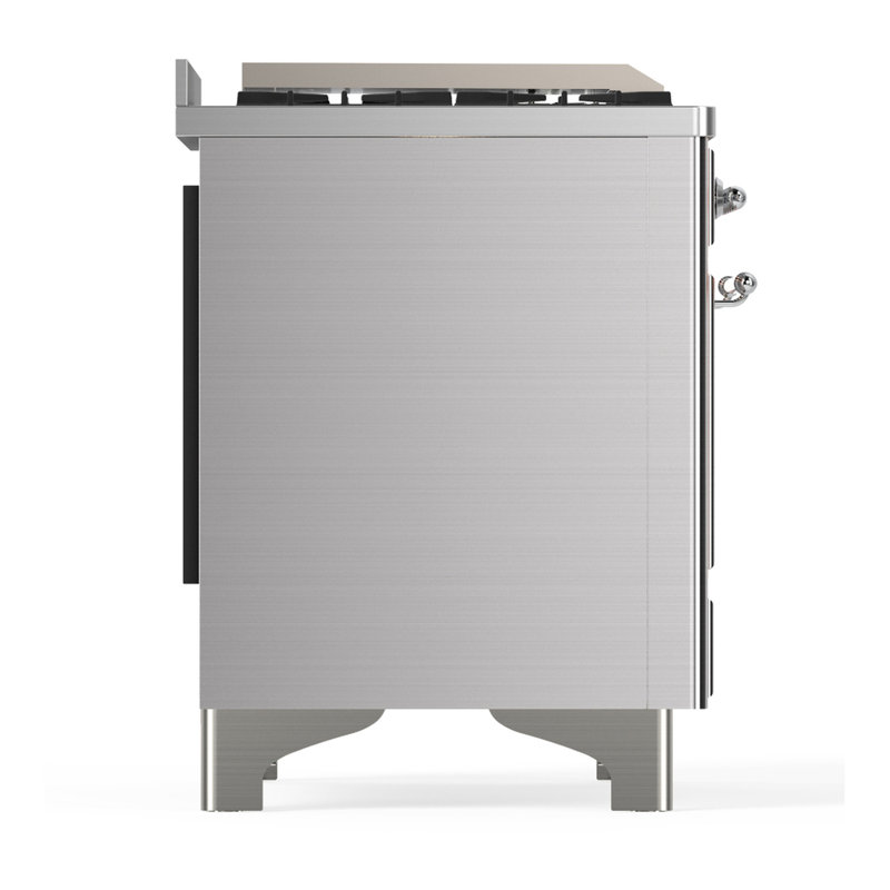 Majestic III Series 60 Inch Dual Fuel Range with 7 Sealed Burners, Griddle, in Blue Grey (Liquid Propane, Burnished Trim)