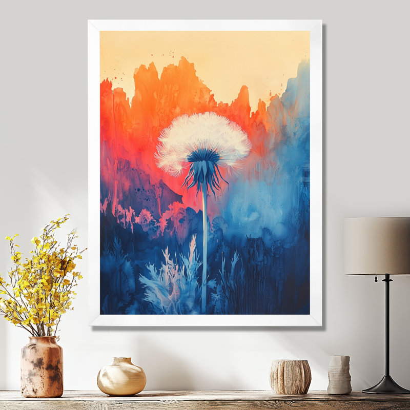 Huckaby - impressions sur toile florales, H 44 po x l 34 po, Reproduction encadrée d'une seule photo, Blanc