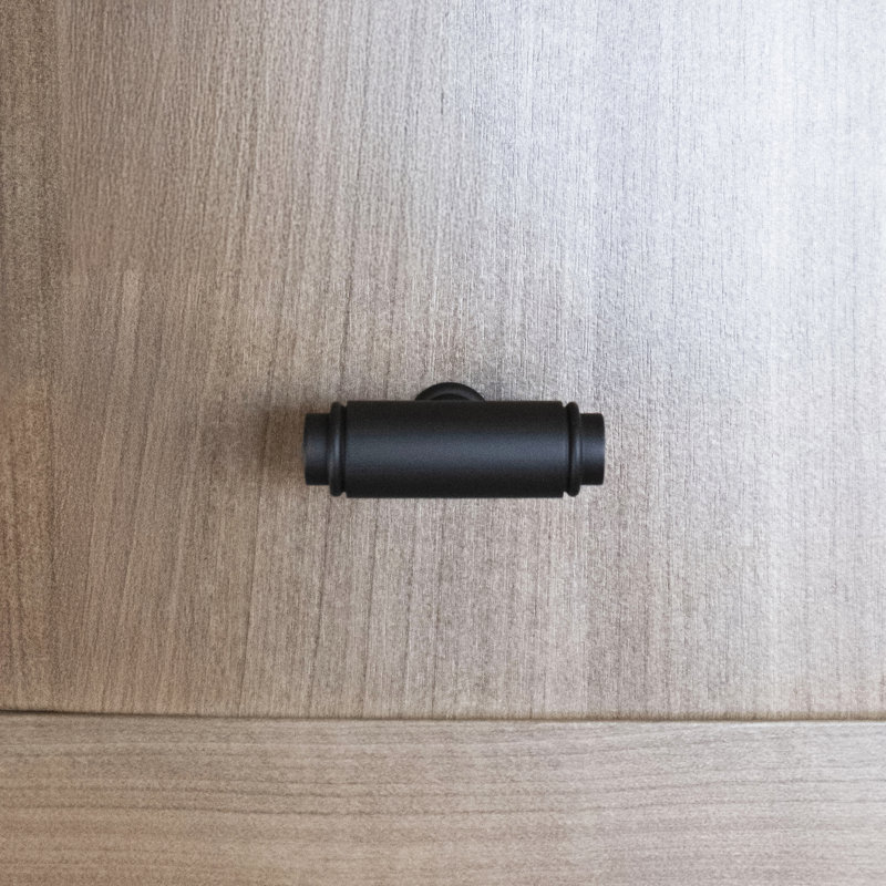 Cylinder 1 5/8" Length Bar Knob, Oil Rubbed Bronze, 1.81" H x 0.59" W x 1.44" D