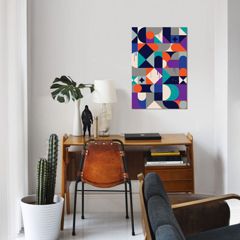 « reno », impression sur toile, H 12 po x l 8 po x P 0,75 po, Toile tendue, Pas de tapis