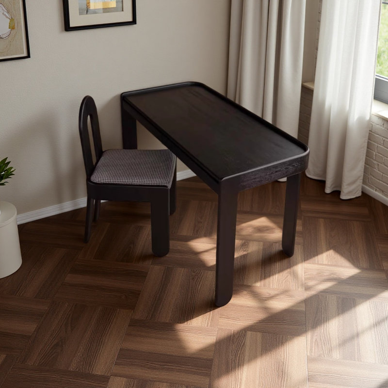 Solid wood retro high-end desk