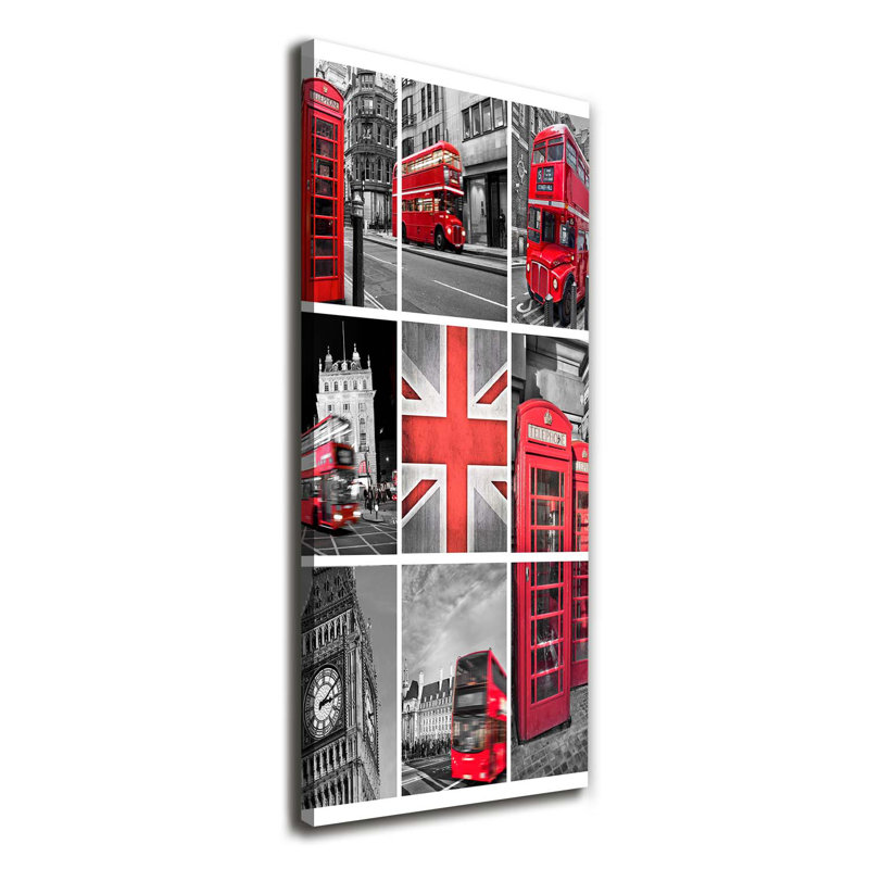 Collage London - Wrapped Canvas Print