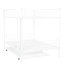 Lit superposé double en métal avec lit gigogne, structure en fer blanc de la chambre à coucher contemporaine - contemporaine, garde-corps sécuritaire, peu encombrant, lit gigogne facile à assembler, répond aux exigences de capacité de poids-1121716211-1121716208