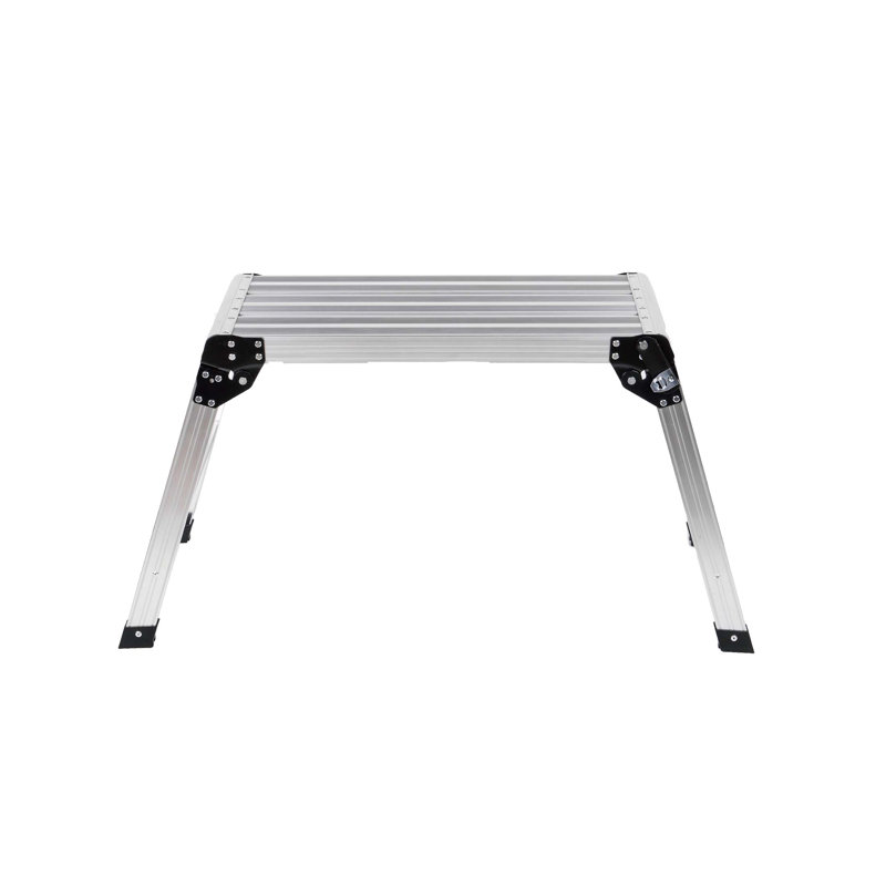 Plateforme de travail pliante en aluminium, échelle de tabouret robuste avec capacité de charge de 330 lb, pieds antidérapants pour plus de sécurité et de polyvalence