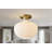 Collina Glass Semi Flush Mount-66203356