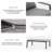 4 Pieces Patio Furniture Sets Outdoor Conversation Set All Weather Rope Wicker Sofas Patio Aluminum Couch,Grey
