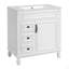 Meuble-lavabo de 30 po avec lavabo en céramique, petite armoire de salle de bain, armoire moderne avec 2 tiroirs et tablette réglable-126278680