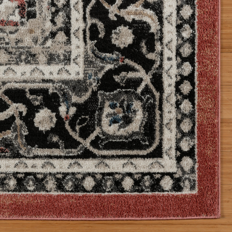 Tapis en polypropylène Maia Fluer, Tapis de couloir 2 pi 2 po x 6 po