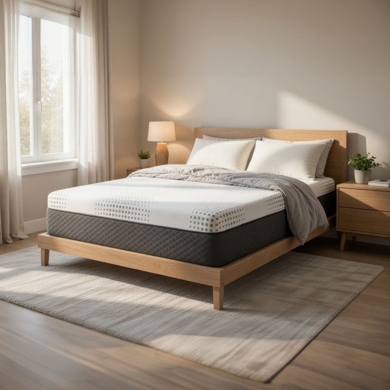 Mea Twin Mattress, Cooling Gel Green Tea Memory Foam, 12 Inch Firm