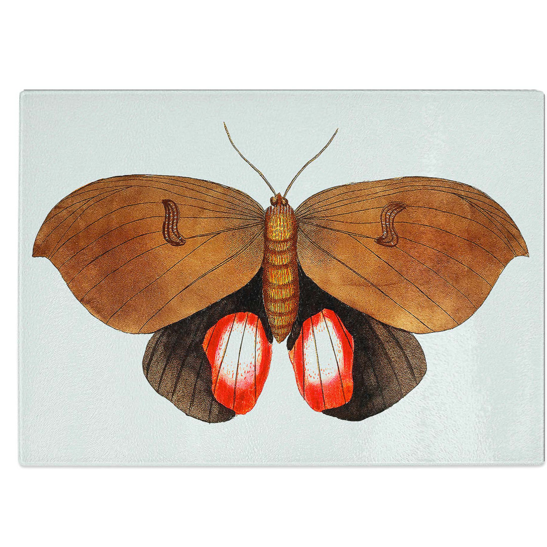 Tempered Glass Augusta Moth Chopping Board