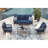 Cecelia Outdoor Sofa/Chairs/Table Set (Set Of 4)