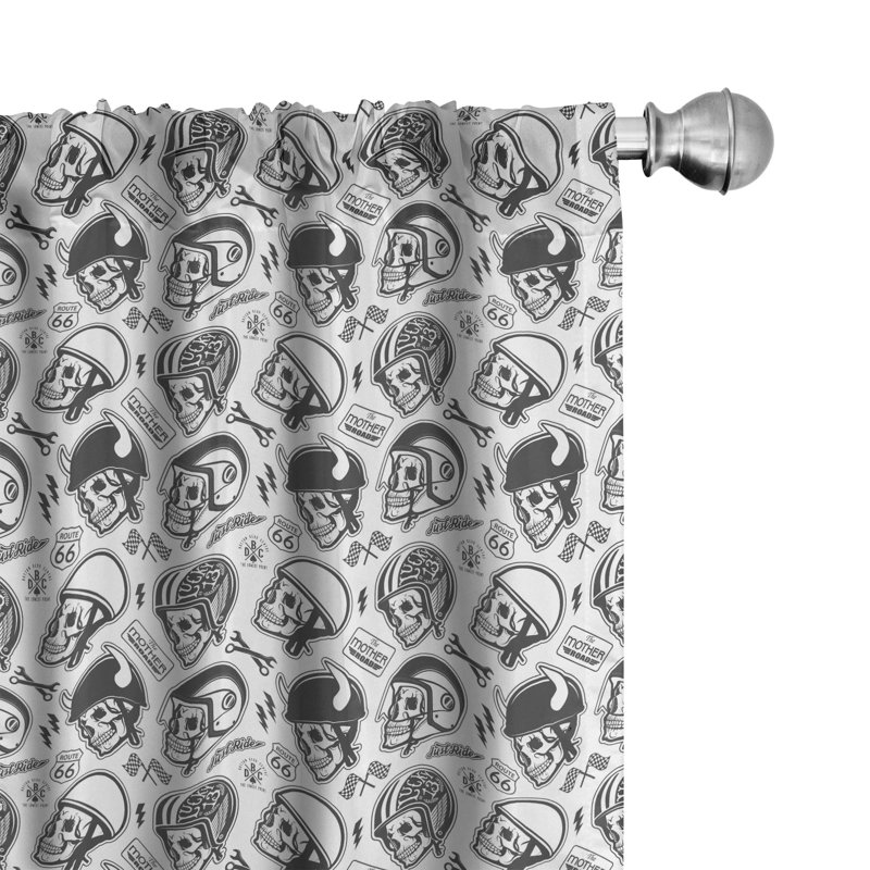 Manly Semi-Sheer Rod Pocket Curtain Panels, 28" x 84"