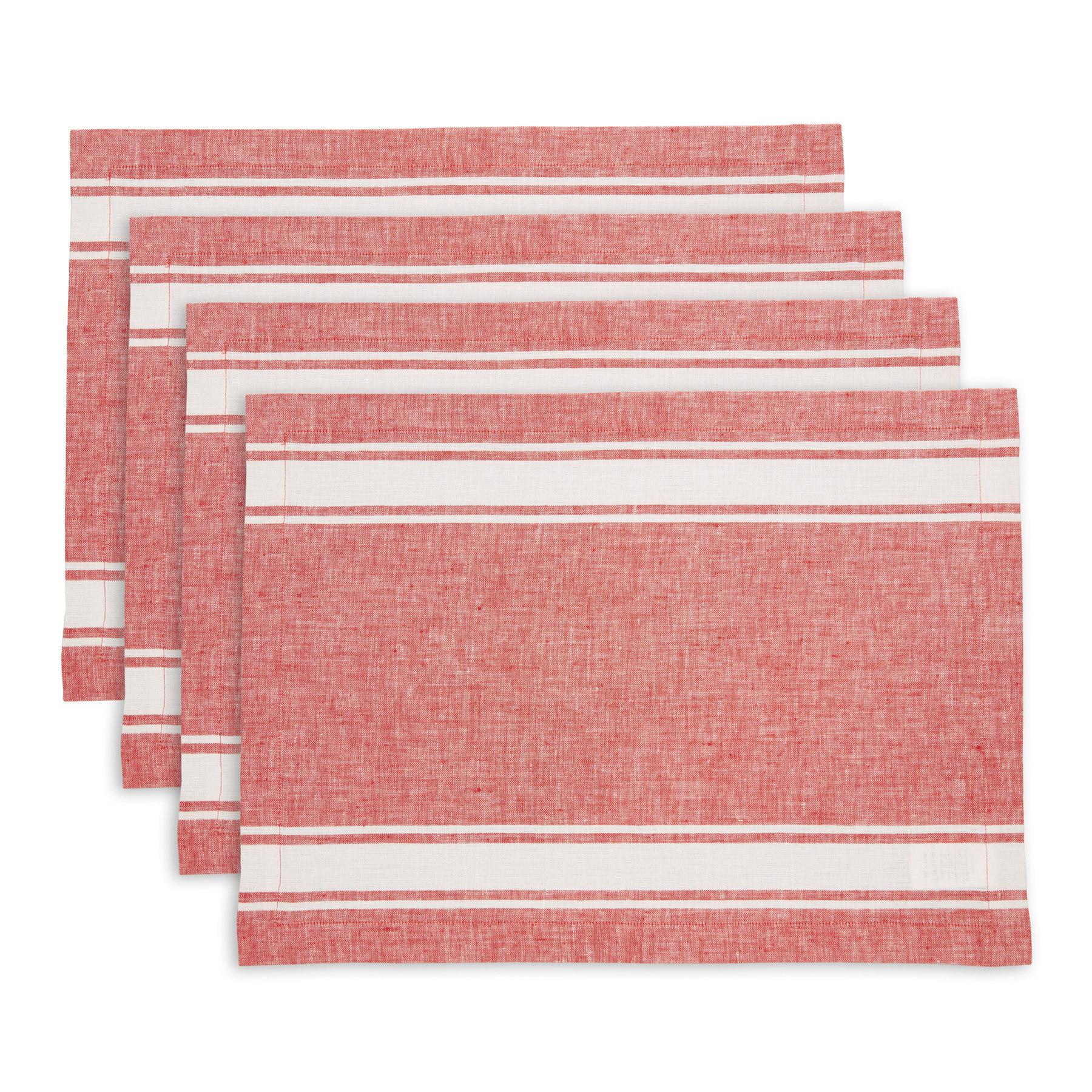Solino Home Farmhouse Stripe 100 Pure Linen Placemats Wayfair