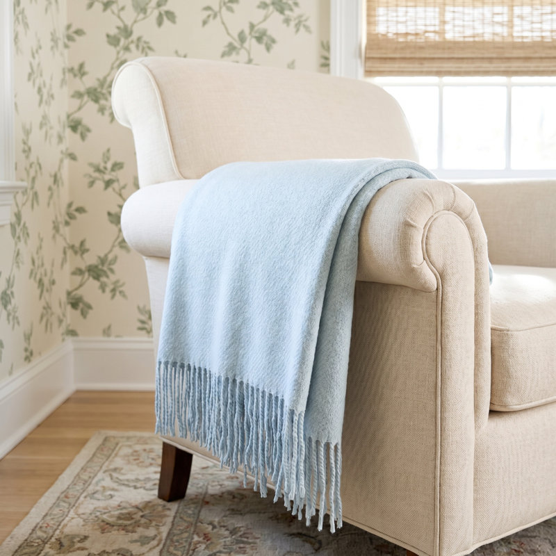 Adonia Plain Weave / Muslin Throw Blanket, Gray