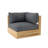 32'' Teak Outdoor Patio Sofa with Sunbrella® Cushions