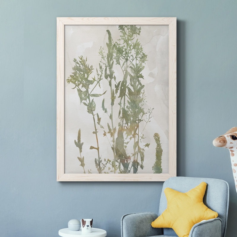 Forêt sauvage, peinture sur toile, H 44 po x l 31 po x P 1 po, Cadre blanc