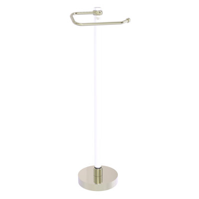 Porte-papier hygiénique sur pied avec accents torsadés Clearview