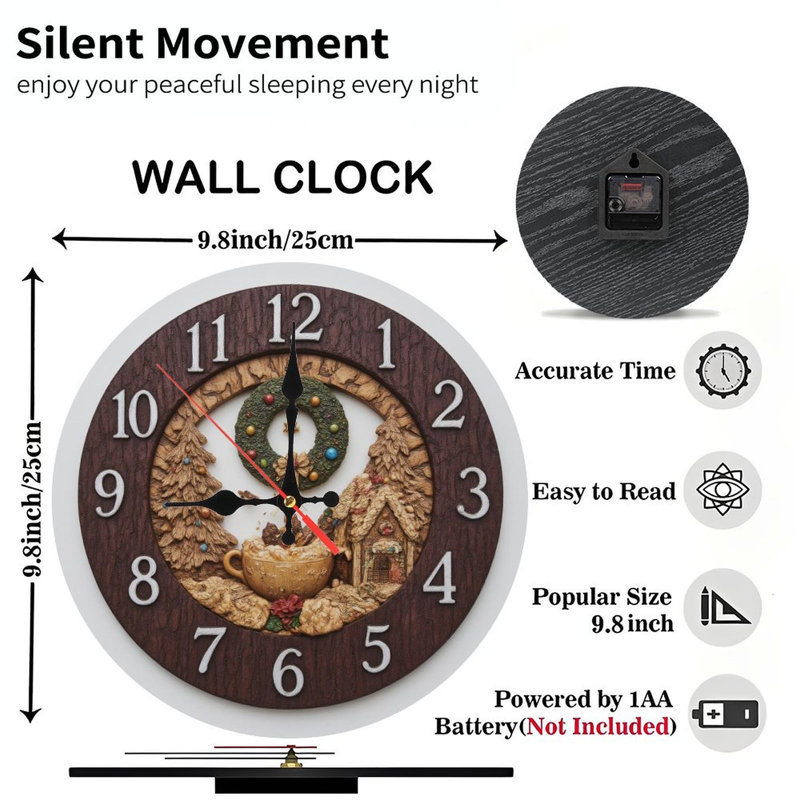Fêtes-Ornements-sur-l'horloge