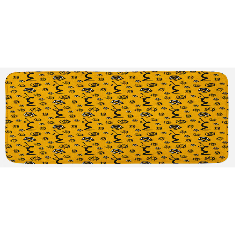 Tapis de cuisine tribal