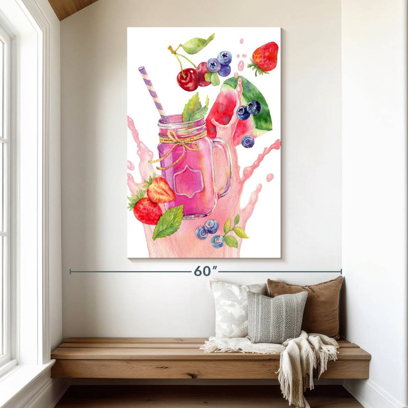 Yarlin Smoothie Splash, 51" H x 34" W