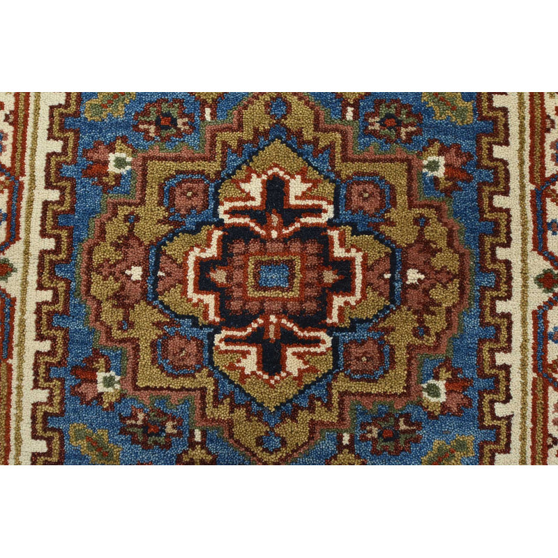 Tapis oriental en laine noué à la main 2 pi 8 po x 7 pi 11 po Heriz