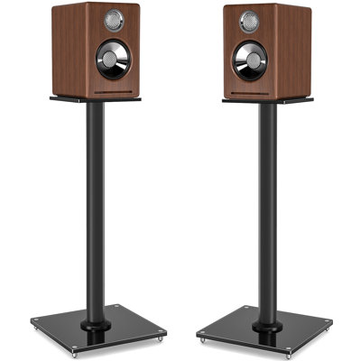Universal 28 Inch Floor Speaker Stands 1 Pair Bookshelf