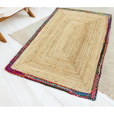 Eshanni Geometric Hand Braided Area Rug
