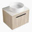 Ensemble de meuble-lavabo moderne 24 "avec lavabo en céramique 24"