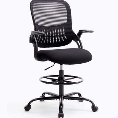 Ergonomic Drafting Chair, Tall Standing Desk Office Chair -  Ebern Designs, 04621A29B5F3403CACA8BD2153F2FE7C