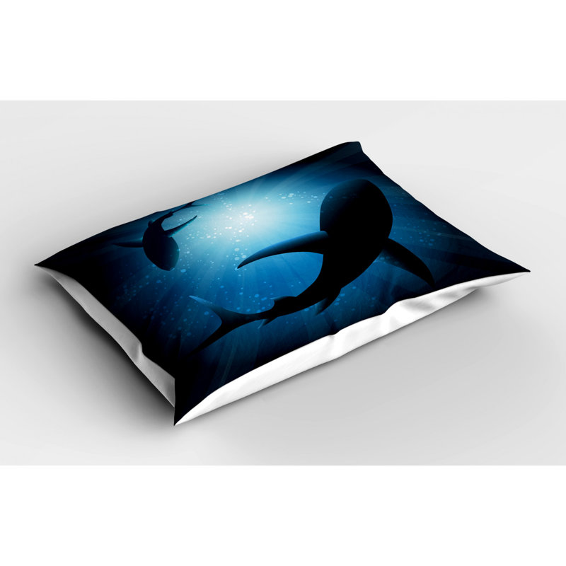 Shark Polyester Sham Set, Twin