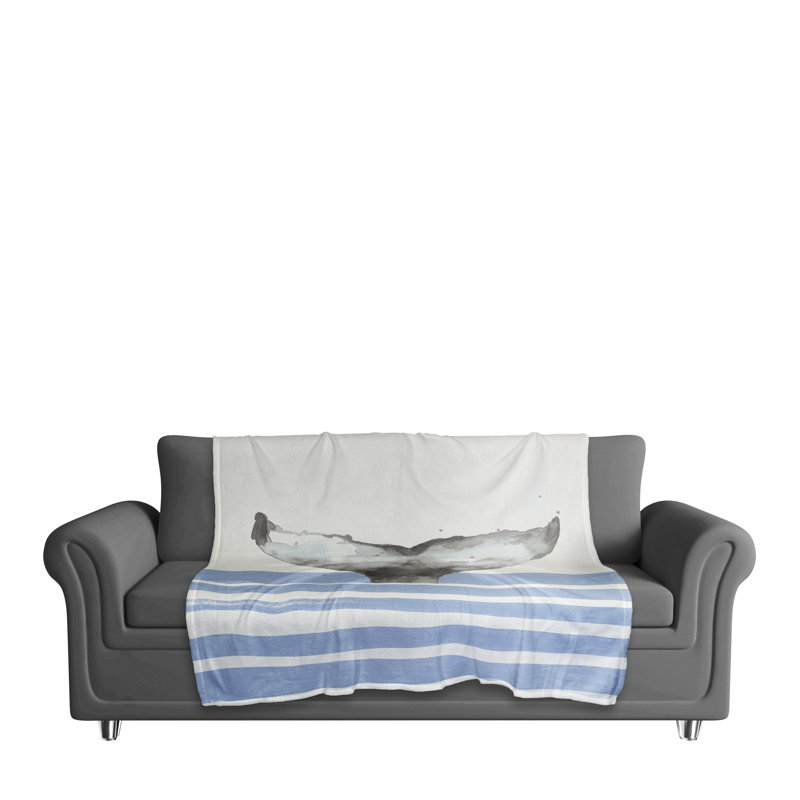 Hand Woven Throw Blanket, Blue