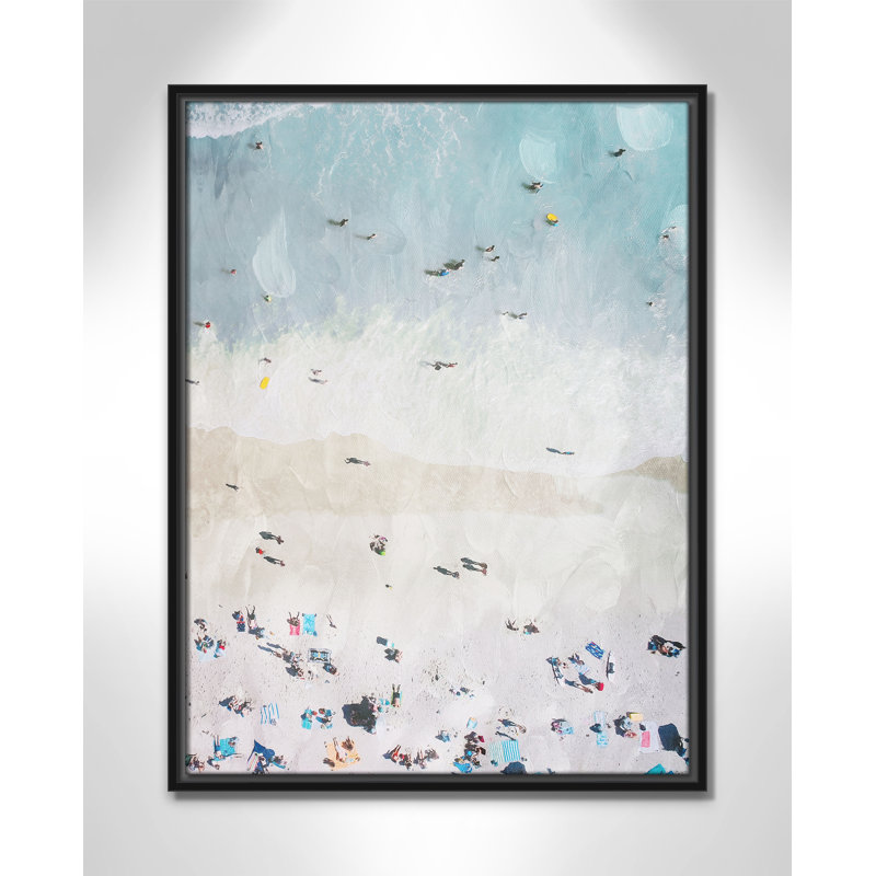 «Beaching Out II» par Milli Villa, Cadre flottant noir, L 19,5 po x H 25,5 po