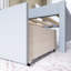 Lit plateforme avec tiroirs en bois-372778241