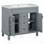Meuble-lavabo 36 po avec lavabo supérieur et armoire à miroir-2028937385