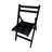 4 Solid Wood Folding Chairs - Black, Comfy Slatted Seat, For Indoor/Outdoor, Space Saving, Strong, 220 Lbs Weight Limit (4) In With Seat For Comfort And All Occasions,-1296333358