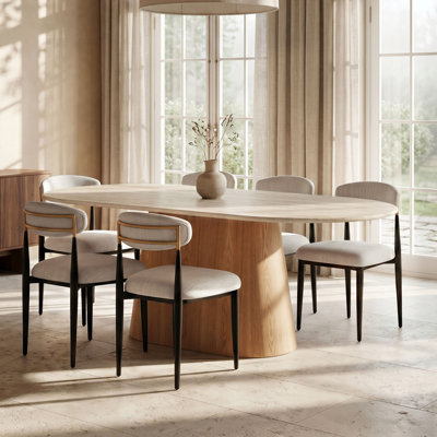 Dowland Sintered Stone Top Dining Table Set